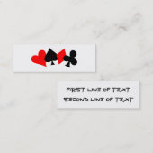 Carte de visite signet de poker (Devant / Derrière)