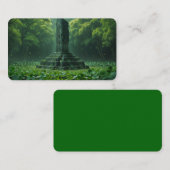Carte De Visite Signet du champ de trèfles verts (Devant / Derrière)