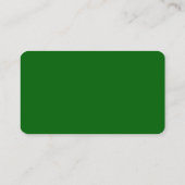 Carte De Visite Signet du champ de trèfles verts (Dos)