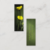 Carte de visite signet floral (Devant / Derrière)