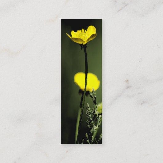 Carte de visite signet floral (Devant)