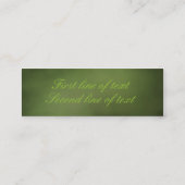 Carte de visite signet floral (Dos)