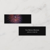 Carte de visite Signet Mini Fireworks (Devant / Derrière)
