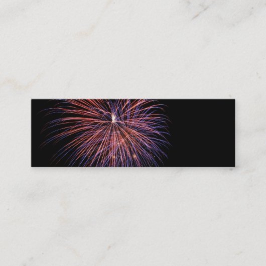 Carte de visite Signet Mini Fireworks (Devant)