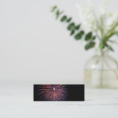 Carte de visite Signet Mini Fireworks (Debout devant)