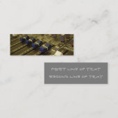 Carte de visite signet Mixer Desk (Devant / Derrière)