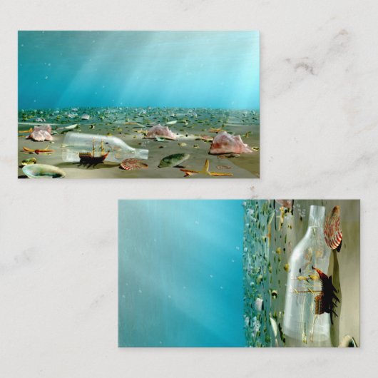 Carte De Visite Signets d'épaves de l'expédition en bouteille (Devant / Derrière)