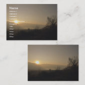 Carte De Visite Silence (Devant / Derrière)