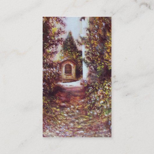 Carte De Visite SILENCE AUTOMNE À FLORENCE Toscane Paysage Vert (Dos)