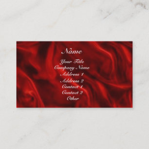 Carte De Visite Silence rouge