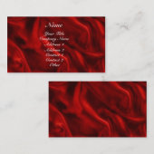 Carte De Visite Silence rouge (Devant / Derrière)