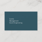 Carte de visite silencieux de cannelure (Dos)