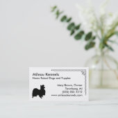 Carte De Visite Silhouette (Debout devant)