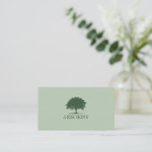 Carte De Visite Silhouette Arbre - Arboriste (Debout devant)
