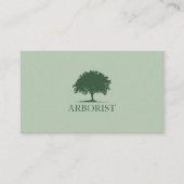 Carte De Visite Silhouette Arbre - Arboriste (Devant)