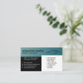 Carte De Visite Silhouette automobile - Réparation mécanique (Debout devant)