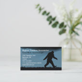 Carte De Visite Silhouette Bigfoot la nuit | Sasquatch Believer (Debout devant)