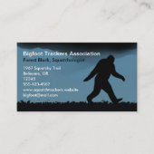 Carte De Visite Silhouette Bigfoot la nuit | Sasquatch Believer (Devant)