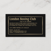 Carte De Visite Silhouette Boxing Match, Boxer, Boxer Trainer (Dos)