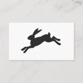 Carte De Visite Silhouette Bunny - Choisir la couleur arrière - pl (Dos)