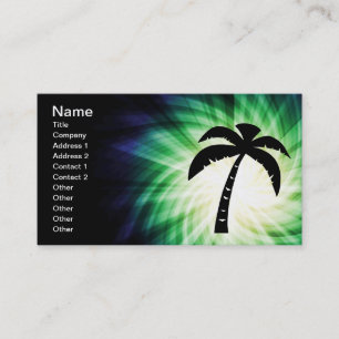 Carte De Visite Silhouette cool Palm Tree