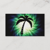 Carte De Visite Silhouette cool Palm Tree (Dos)