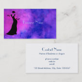 Carte De Visite Silhouette danseuse (Devant / Derrière)