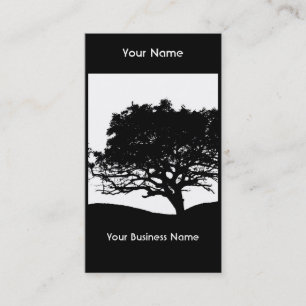 Carte De Visite Silhouette d'arbre