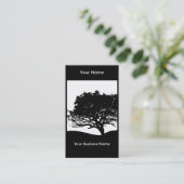 Carte De Visite Silhouette d'arbre (Debout devant)