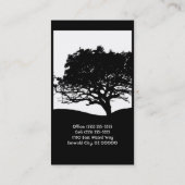 Carte De Visite Silhouette d'arbre (Dos)