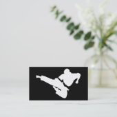 Carte De Visite silhouette d'arts martiaux (Debout devant)