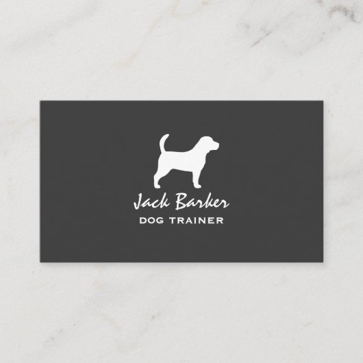 Carte De Visite Silhouette de Beagle (Devant)