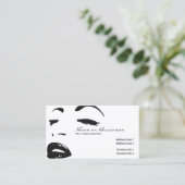 Carte De Visite silhouette de beauté (Debout devant)