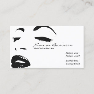 Carte De Visite silhouette de beauté