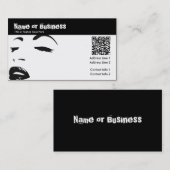 Carte De Visite silhouette de beauté : Code de QR (Devant / Derrière)