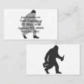 Carte De Visite Silhouette de bière Bigfoot (Devant / Derrière)