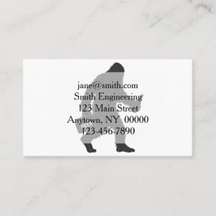 Carte De Visite Silhouette de bière Bigfoot