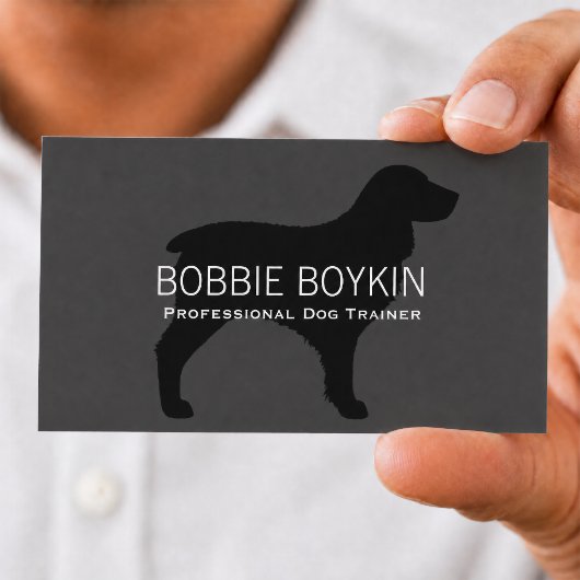Carte De Visite Silhouette de Boykin Spaniel