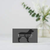 Carte De Visite Silhouette de Boykin Spaniel (Debout devant)