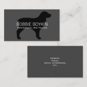 Carte De Visite Silhouette de Boykin Spaniel (Devant / Derrière)
