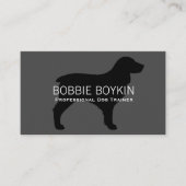 Carte De Visite Silhouette de Boykin Spaniel (Devant)