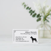 Carte De Visite Silhouette de broche miniature (Debout devant)