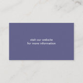 Carte De Visite Silhouette de Caniche Blanc (Taille Standard, Coup (Dos)