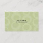 Carte De Visite Silhouette de caniche noir standard (Dos)