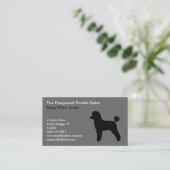 Carte De Visite Silhouette de canicule de Jouet Noir avec coupe de (Debout devant)