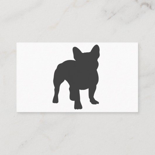 Carte De Visite Silhouette de Chien-Chien-Chien-Chien-Chien-Chien (Dos)