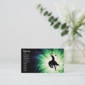 Carte De Visite Silhouette de cowboy; Lumineuse (Debout devant)