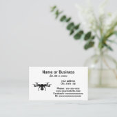 Carte De Visite Silhouette de drone (Debout devant)