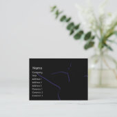 Carte De Visite Silhouette de fille - potelée (Debout devant)
