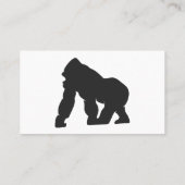 Carte De Visite Silhouette de Gorille (Dos)